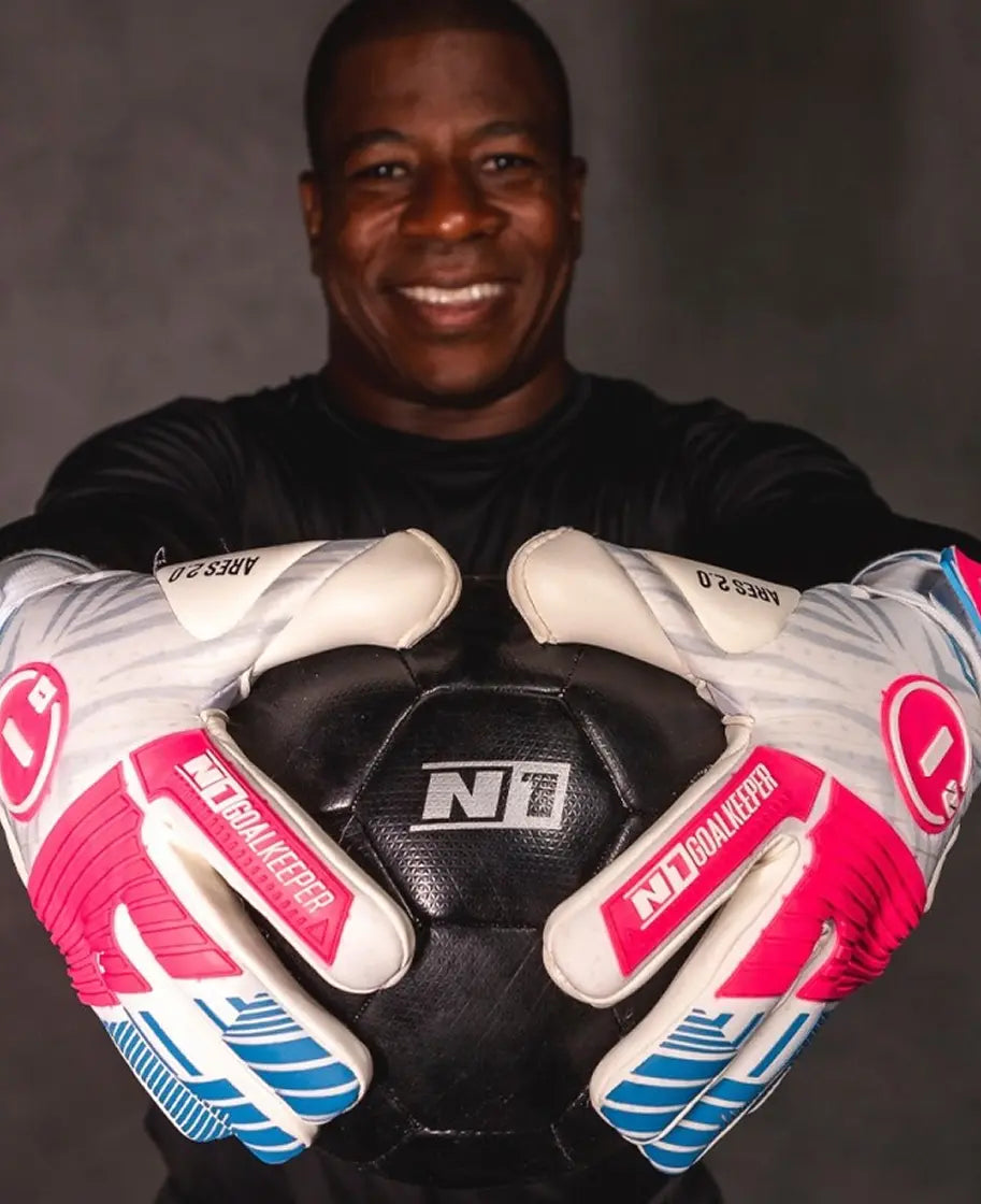 Goalkeeper Gloves Ares 2.0 Blue Pink UGT+ II N1 Goalkeeper Gloves Australia
