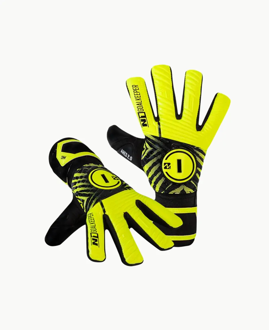 Goalkeeper Gloves Ares 2.0 Kids Neon N1 Goalkeeper Gloves Australia