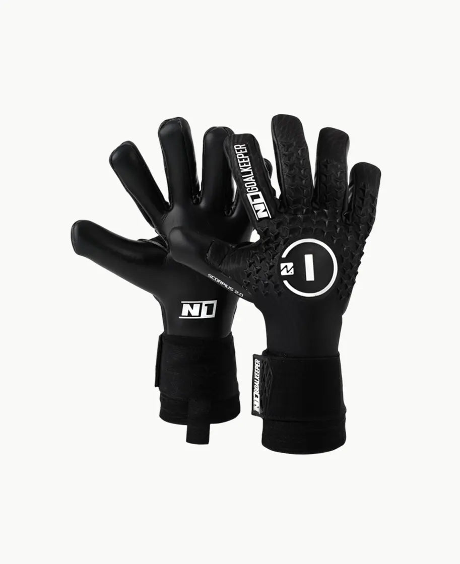 Goalkeeper Gloves Scorpius 2.0 All Black UGT+ II N1 Goalkeeper Gloves Australia