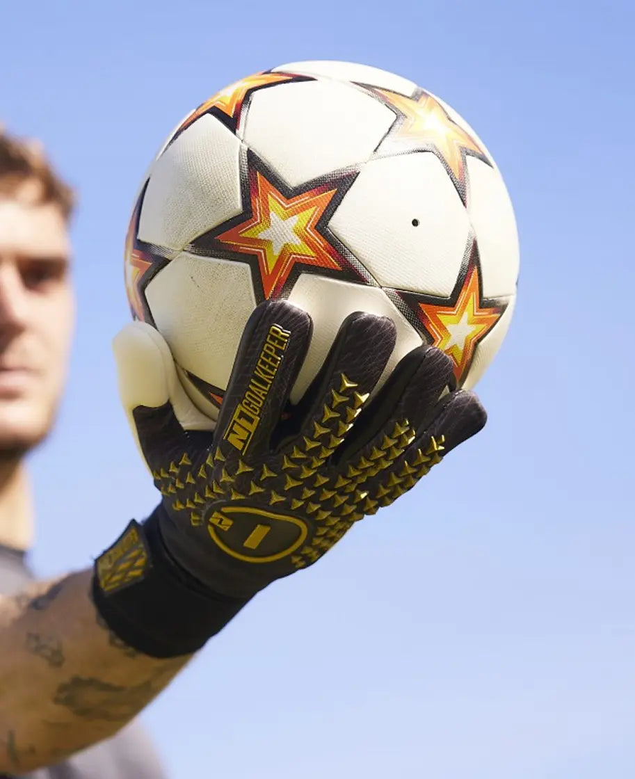Goalkeeper Gloves Scorpius 2.0 Golden Black UGT+ II N1 Goalkeeper Gloves Australia