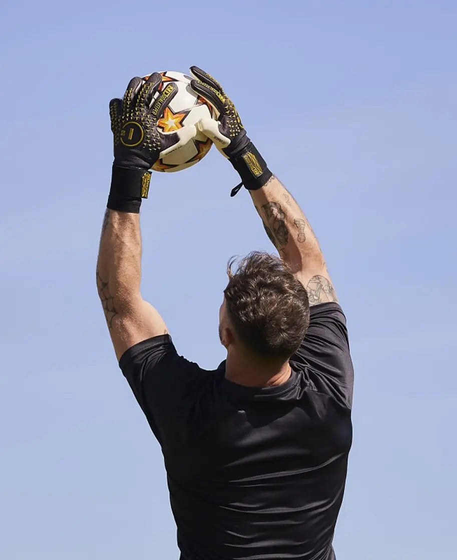 Goalkeeper Gloves Scorpius 2.0 Golden Black UGT+ II N1 Goalkeeper Gloves Australia