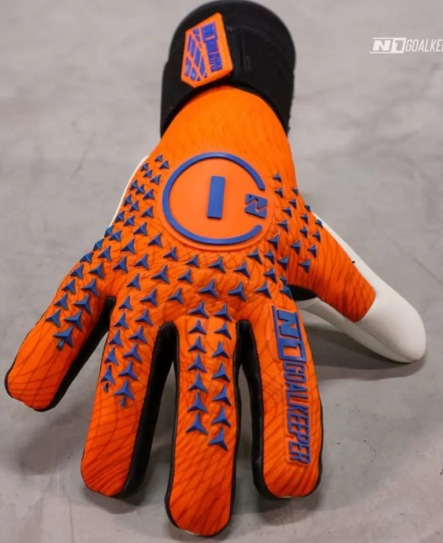 Goalkeeper Gloves Scorpius 2.0 Orange Blue UGT+ II N1 Goalkeeper Gloves Australia