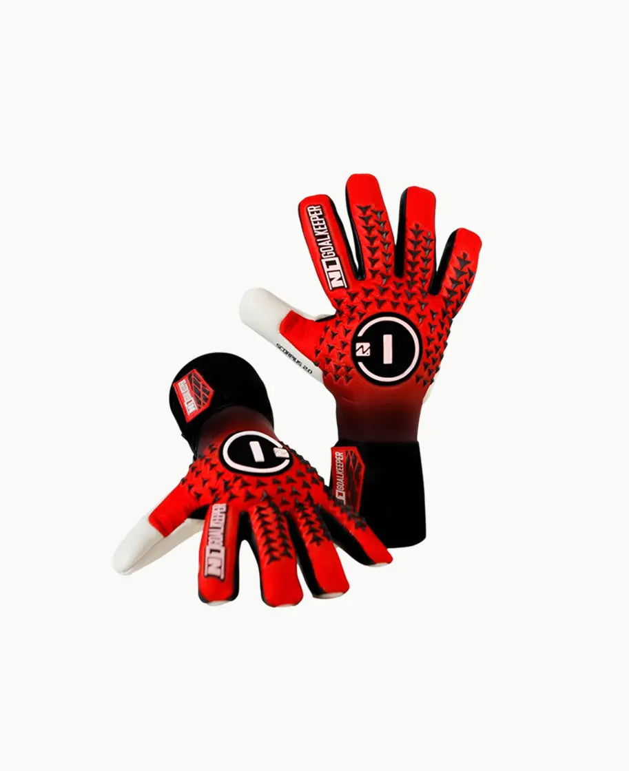 Goalkeeper Gloves Scorpius 2.0 Red UGT+ II N1 Goalkeeper Gloves Australia