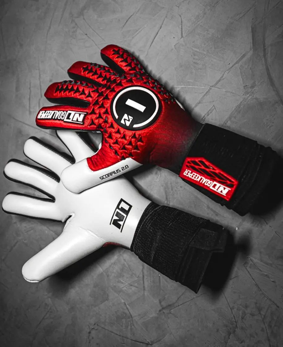 Goalkeeper Gloves Scorpius 2.0 Red UGT+ II N1 Goalkeeper Gloves Australia