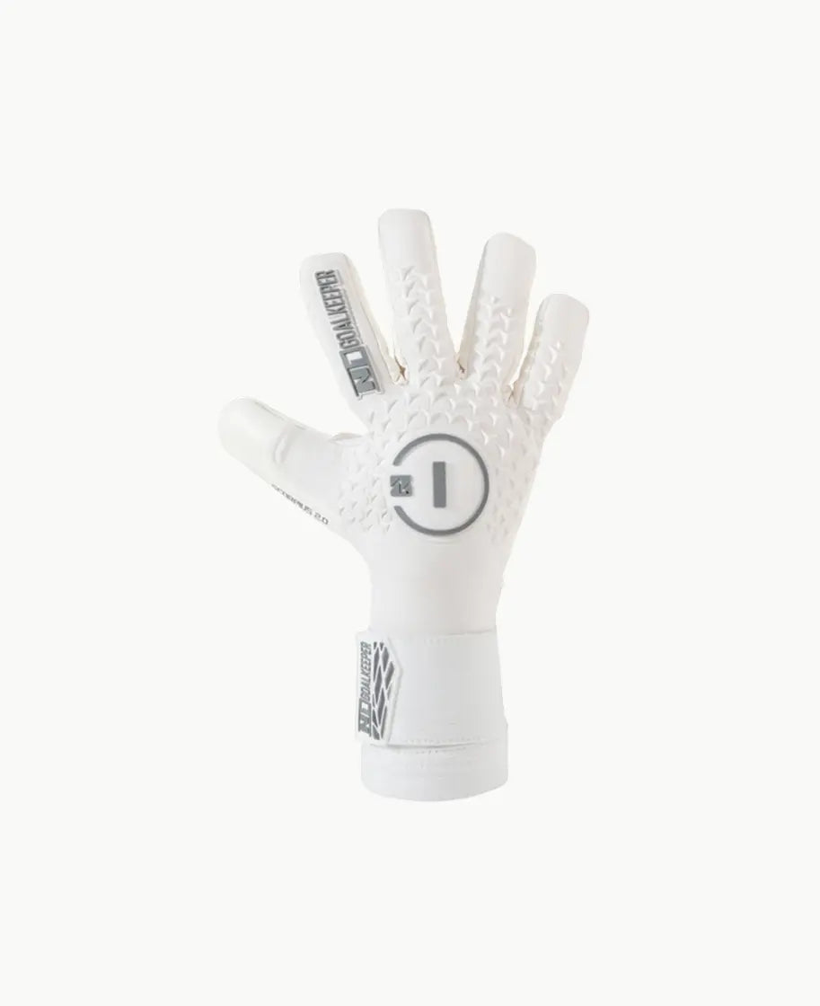 Goalkeeper Gloves Scorpius 2.0 All White UGT+ II N1 Goalkeeper Gloves Australia