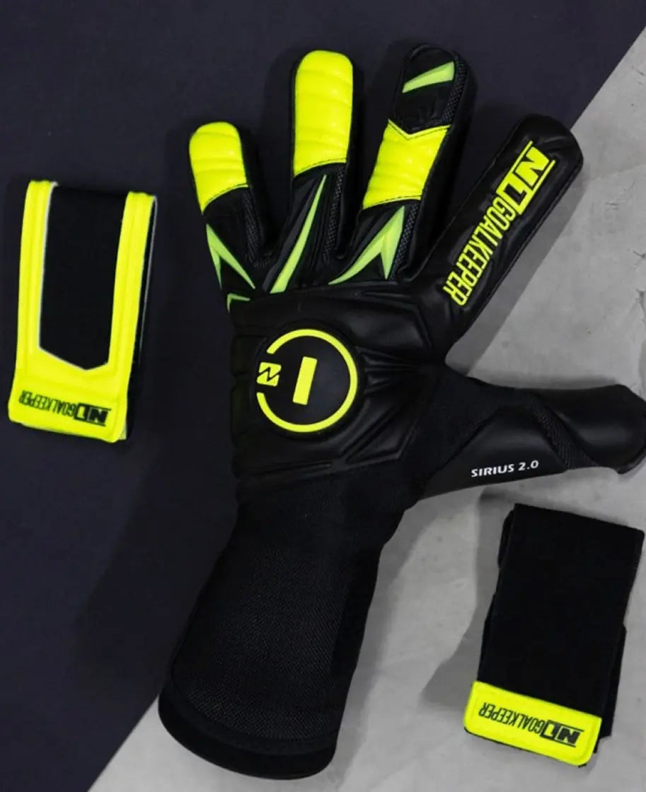 Goalkeeper Gloves Sirius 2.0 Black Neon UGT+ II N1 Goalkeeper Gloves Australia
