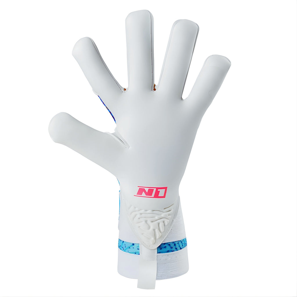 N1 Zeus 2.0 Galaxy Palm view showing 4mm UGT+ II German Pro Latex for maximum grip in all weather conditions.