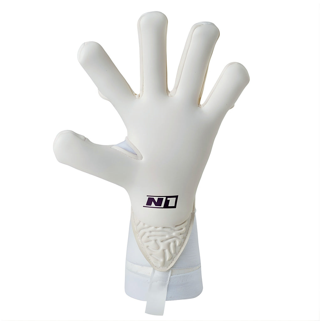 N1 Zeus 2.0 Snow Palm view showing 4mm UGT+ II German Pro Latex for maximum grip in all weather conditions.