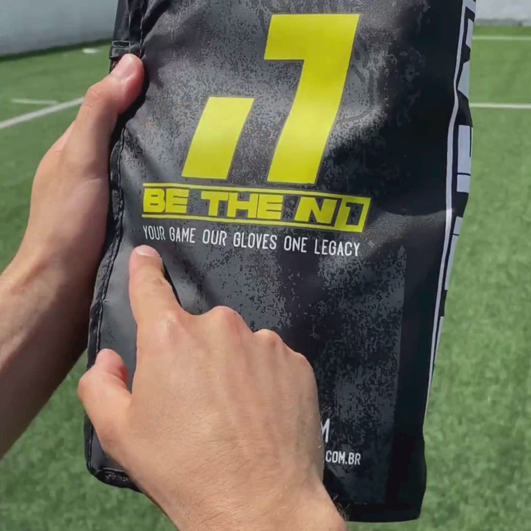 N1 Zeus 2.0 Breeze professional goalkeeper gloves featuring the seamless AirFlex Pro backhand and elite UGT+ II German latex for superior grip in all weather conditions.