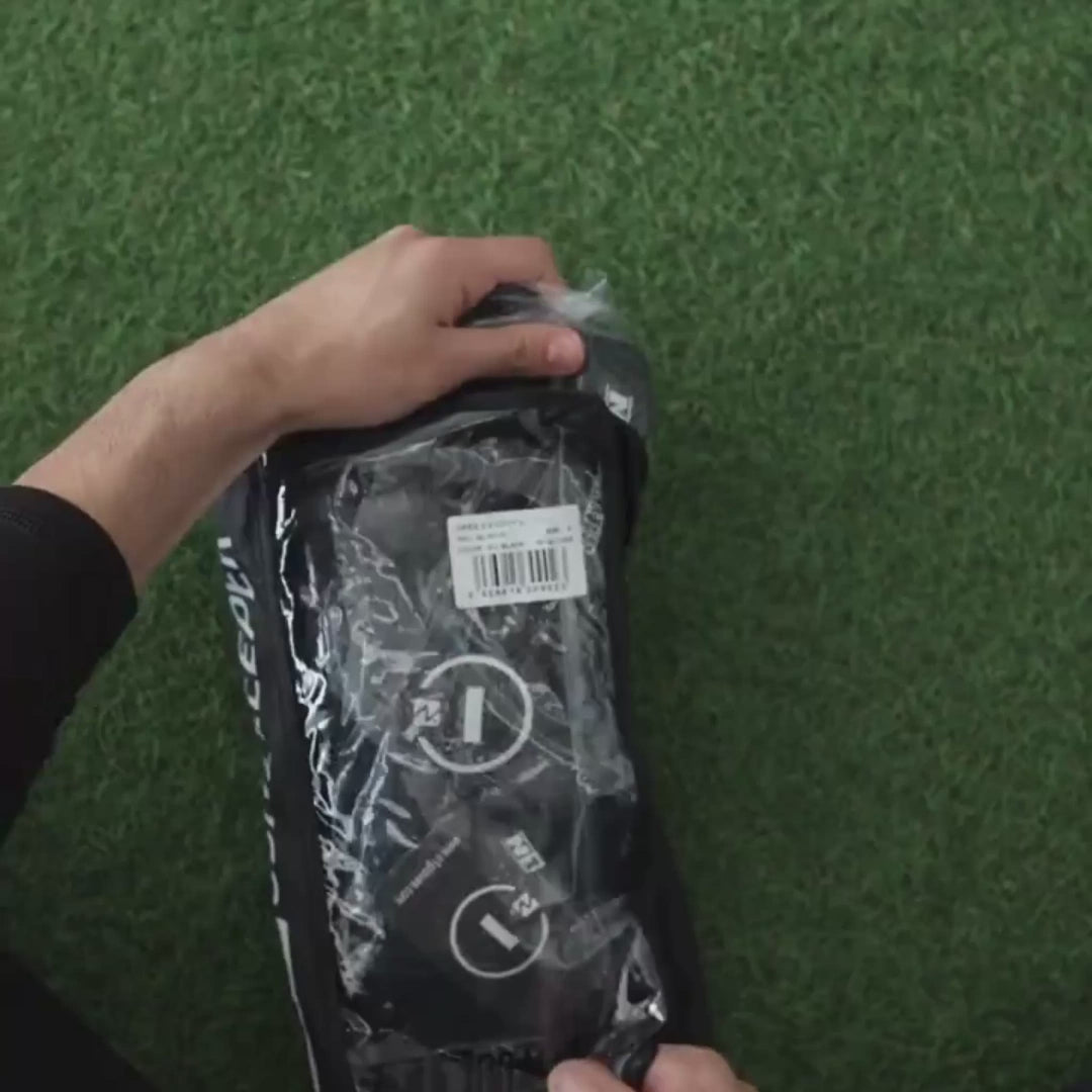 N1 Ares 2.0 All Black professional goalkeeper gloves featuring the thermoregulating Breathprene body, Injected Gel punch zone, and elite UGT+ II German latex for superior grip in all weather conditions.